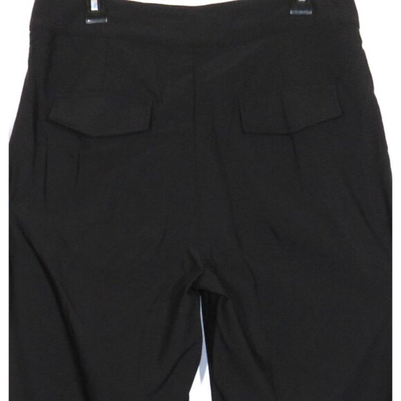 Halara Black Lightweight Asymmetric High Waist Pleated Wide Leg Pants Size Large - Picture 7 of 7